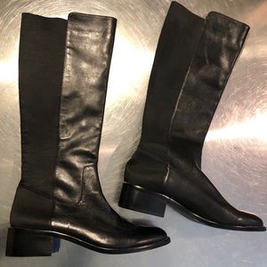 BCBG Generation Knee High Black Leather Boot